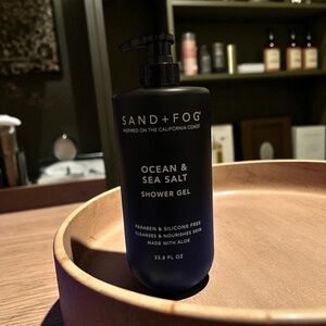 Sand + Fog Ocean & Sea Salt Shower Gel | 33.8 oz | Refreshing Coastal Cleanse